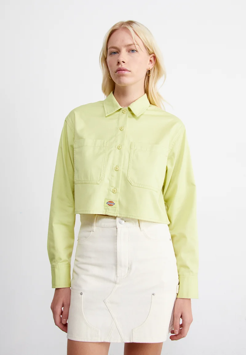 Biggest Discount Dickies CULPEPER  - Button-down blouse pale green Streetwear Sale Streetwear Clothing Socks Blouses