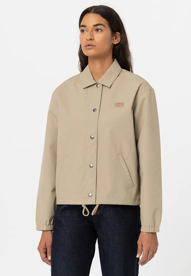 unique design Dickies OAKPORT CROPPED COACH W - Summer jacket khaki Clothing Jackets & Blazers Bomber Jackets