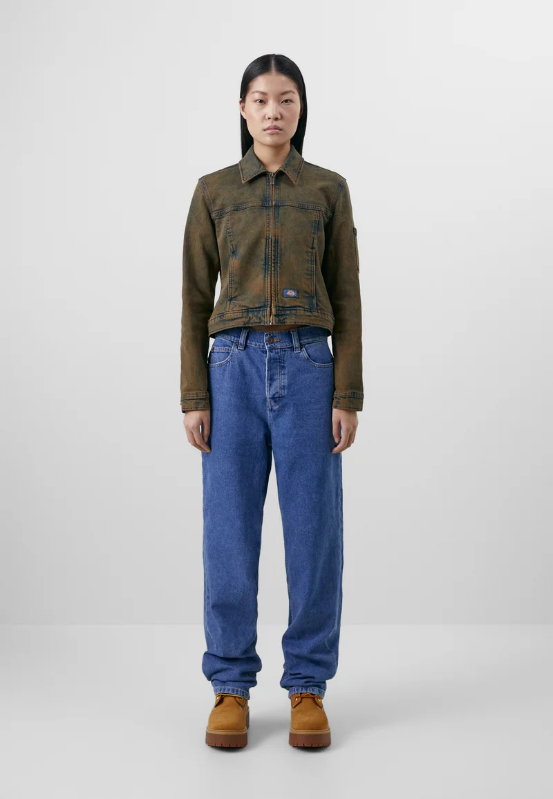cheapest online price Dickies SLIM JACKET - Denim jacket bleached denim Streetwear Clothing Jackets, Gilets & Blazers Bomber Jackets