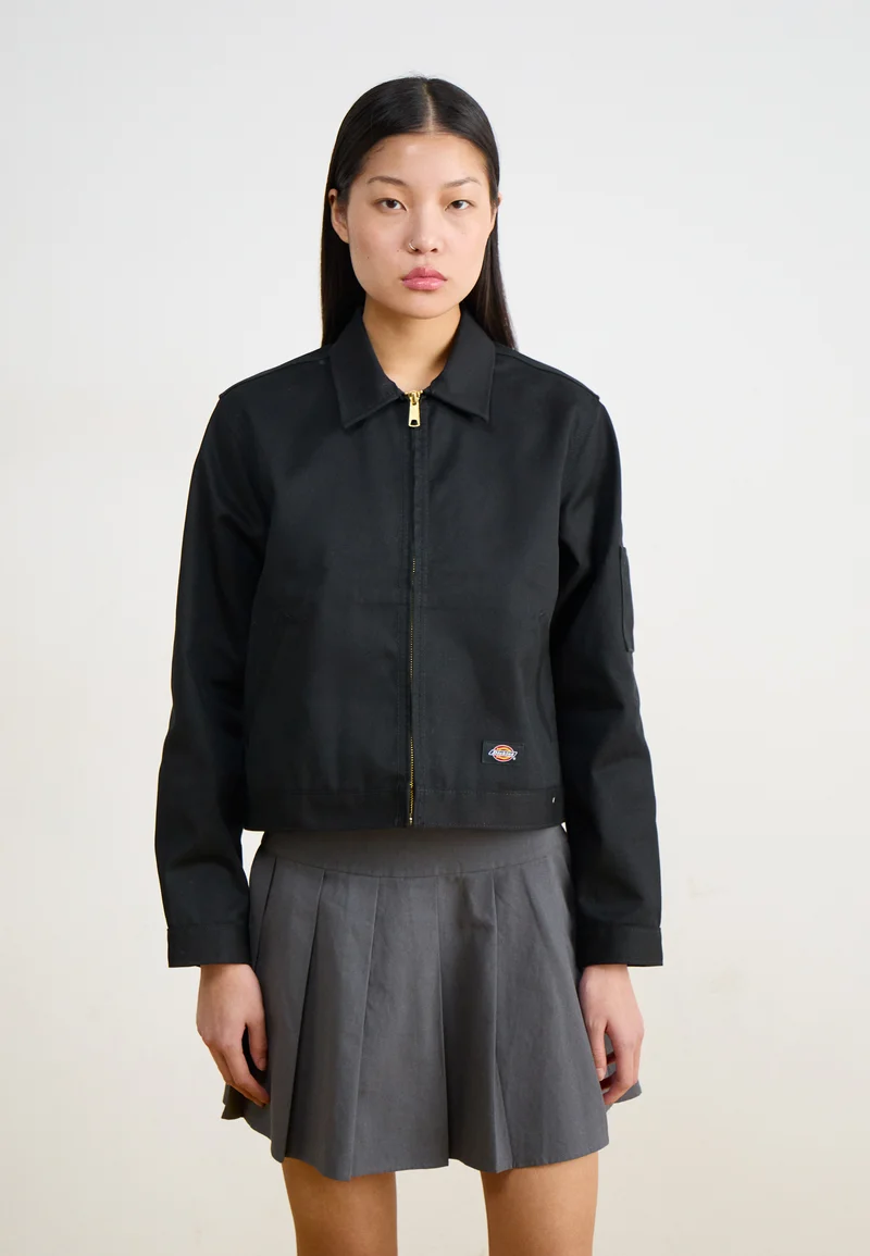 classic fashion trend Dickies UNLINED CROPPED EISENHOWER JACKET - Summer jacket black Streetwear Clothing Jackets, Gilets & Blazers Bomber Jackets