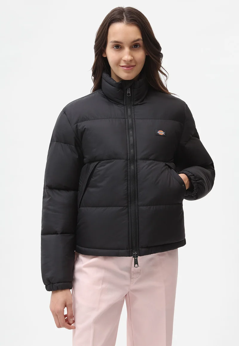 huge inventory Dickies ALATNA JACKET - Winter jacket black Streetwear Clothing Jackets, Gilets & Blazers Bomber Jackets
