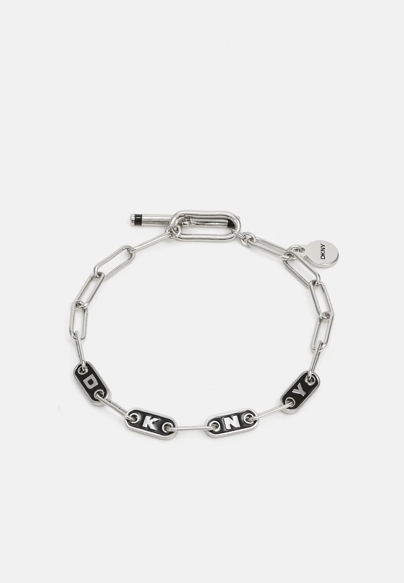 outlet boutique DKNY LOGO FLEX - Bracelet silver-coloured Accessories Jewellery Bracelets