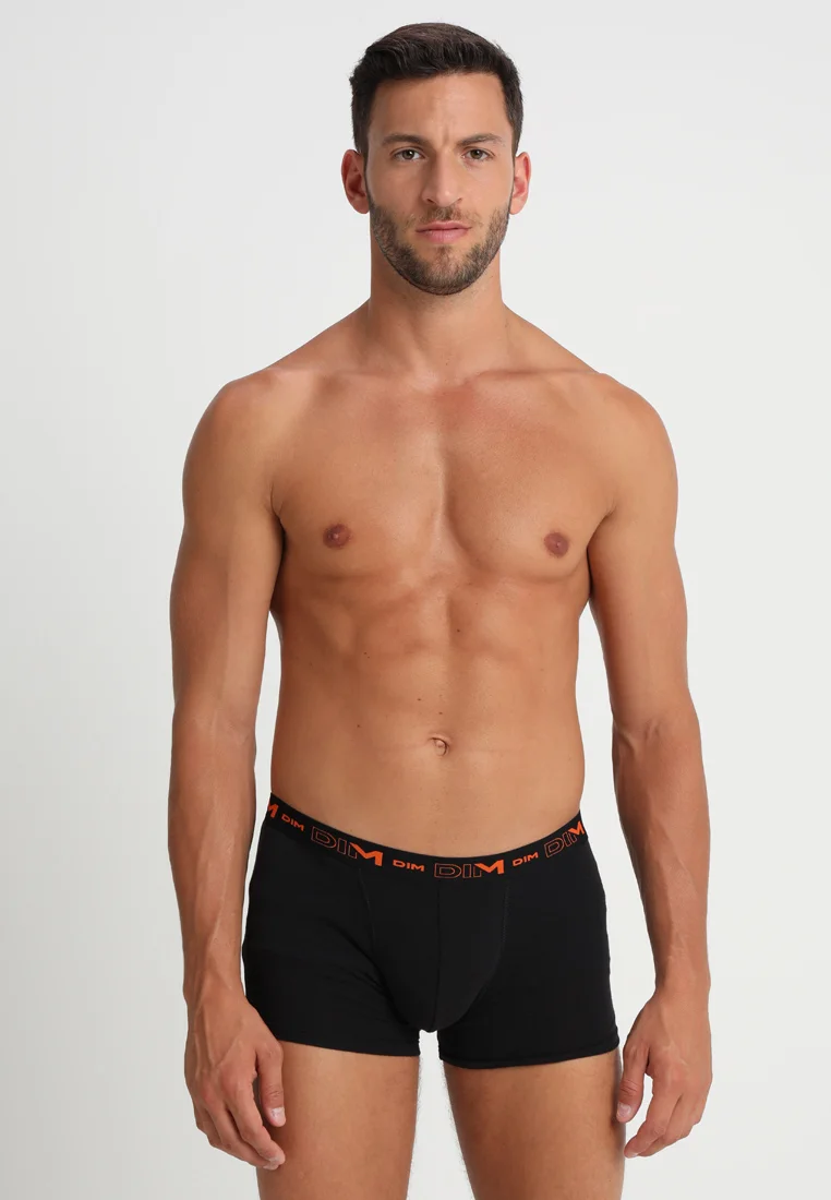 Quality Design DIM STRETCH BOXER 3 PACK - Pants noir cassis/noir orange/noir bleu Clothing Underwear & Socks Underpants Boxer shorts