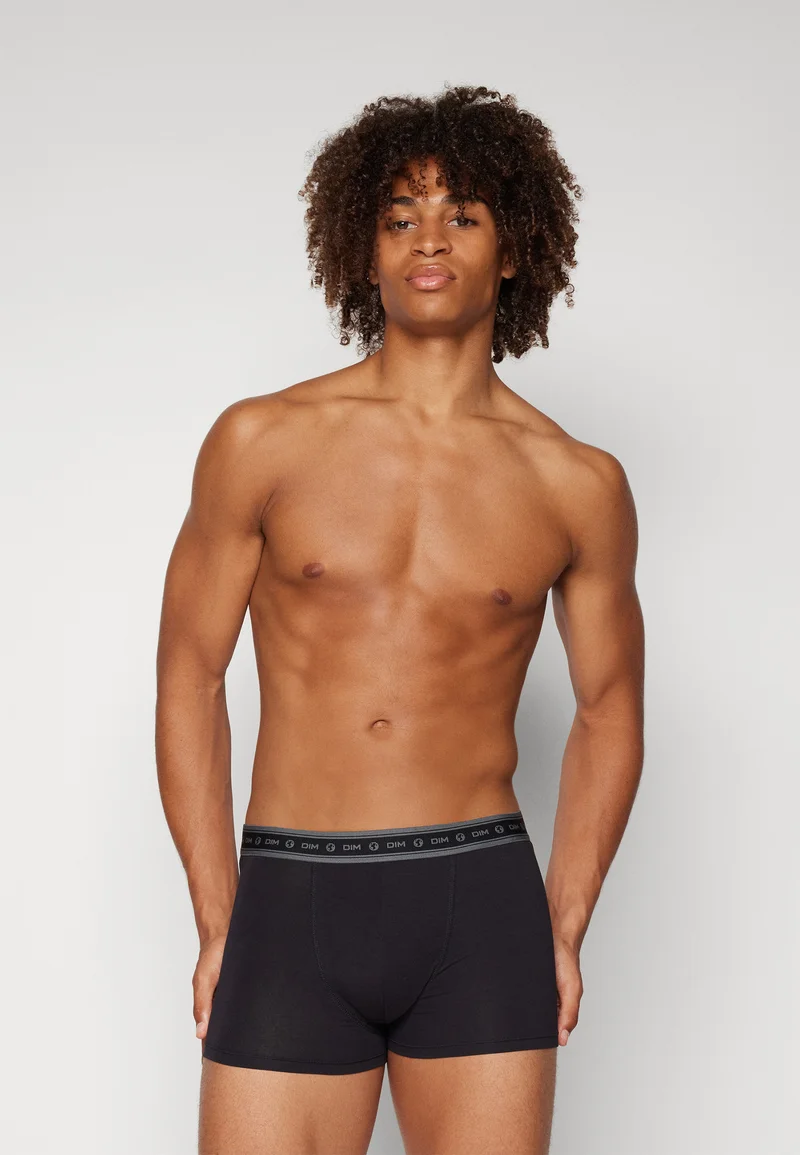 Official UK Stockists DIM GOOD 3 PACK - Pants noir/charbon chine/vert terre Clothing Sale Underwear & Socks Bathrobes Boxer briefs
