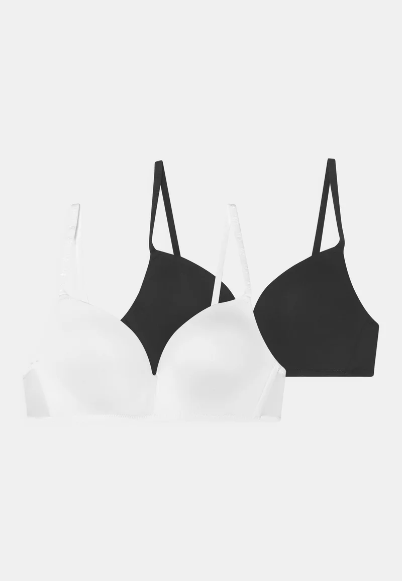 glamorous DIM INVISIBLE WIRE-FREE PADDED BRA 2 PACK - T-shirt bra black/white Clothing Underwear & Nightwear Underwear Bras & bustiers
