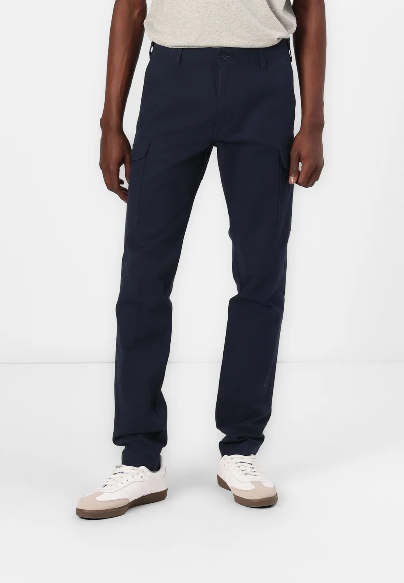Shop DOCKERS SLIM TAPERED - Cargo trousers navy blazer Clothing Trousers Cargo trousers