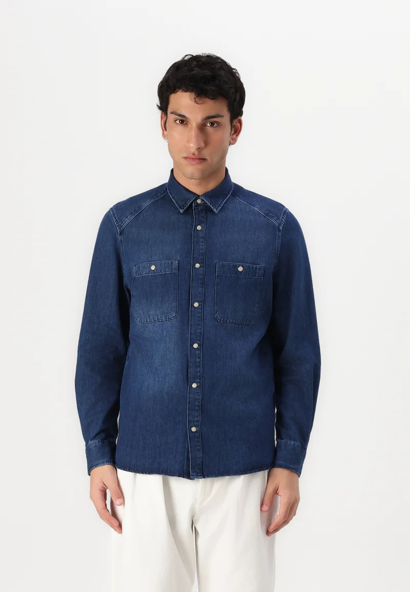 outlet boutique DRYKORN NOWEN - Shirt blue Clothing Sale Shirts Business Shirts