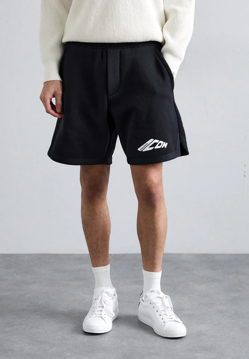 professional online store DSQUARED2 ICON BIG - Shorts black Clothing Casual Shorts