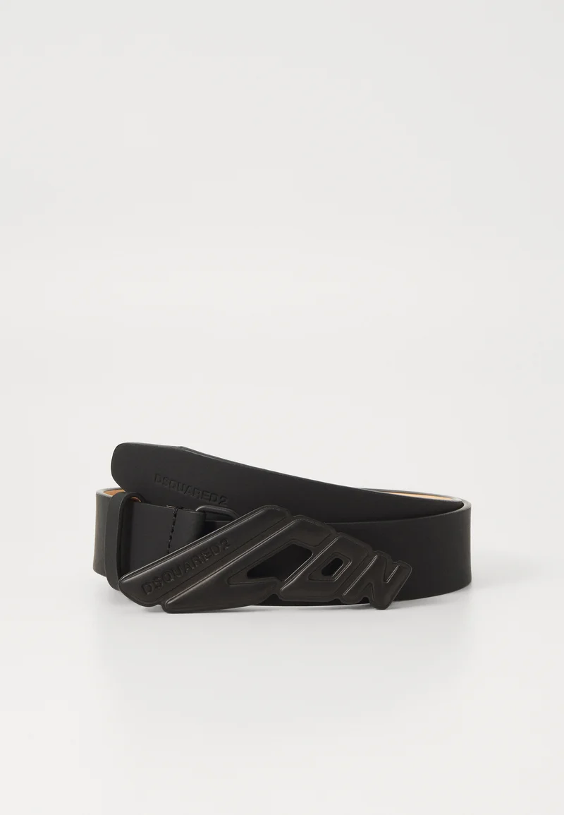 Authentic DSQUARED2 ICON BELT - Belt nero Accessories Belts Braided belt