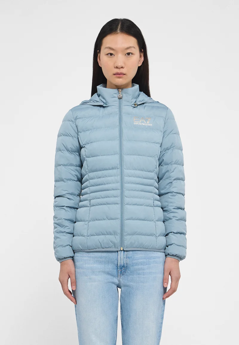 UK Factory Outlet EA7 Emporio Armani JACKET - Light jacket blu navy chiaro Clothing Jackets & Blazers Bomber Jackets