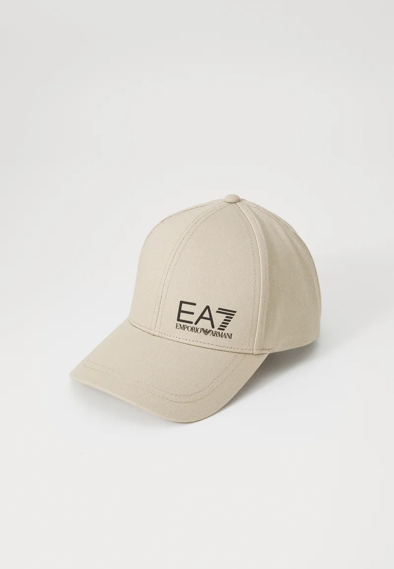 Outlet Factory Online Store EA7 Emporio Armani TRAIN CORE ID LOGO UNISEX - Cap cobblestone/black Accessories Beanies, hats & caps Caps