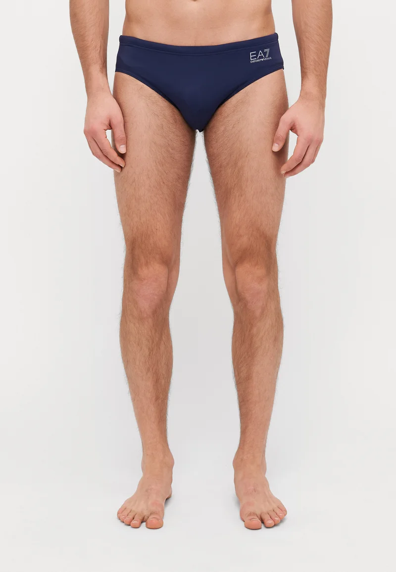100% quality guarantee EA7 Emporio Armani BEACHWEAR - Swimming briefs blue/silver Clothing Swimwear Swim trunks Briefs
