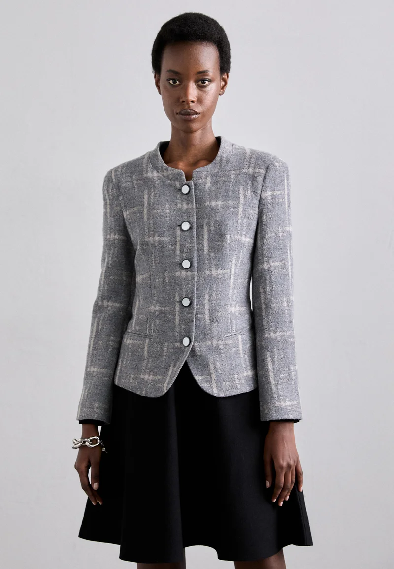 authorized dealers Emporio Armani Blazer - grigio melange Clothing Jackets & Blazers Bomber Jackets