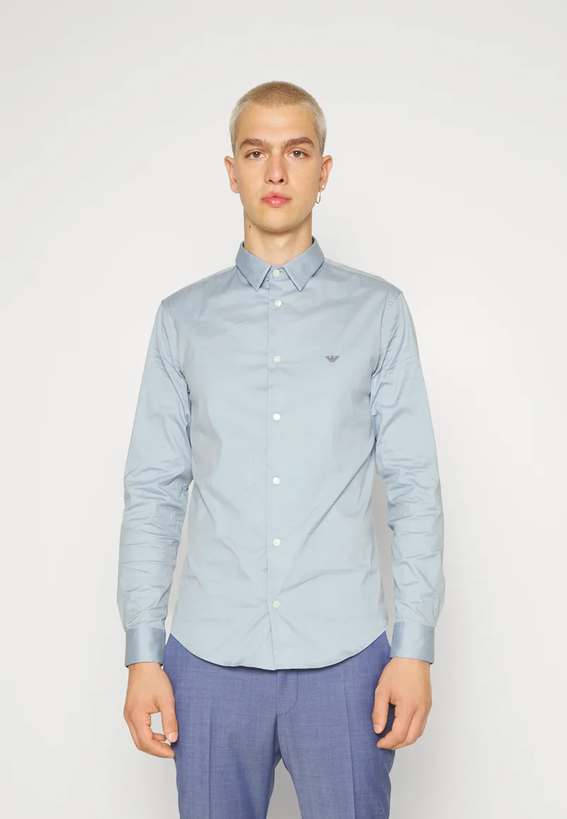 stylish Emporio Armani SHIRT - Shirt azzurro Clothing Shirts Casual Shirts