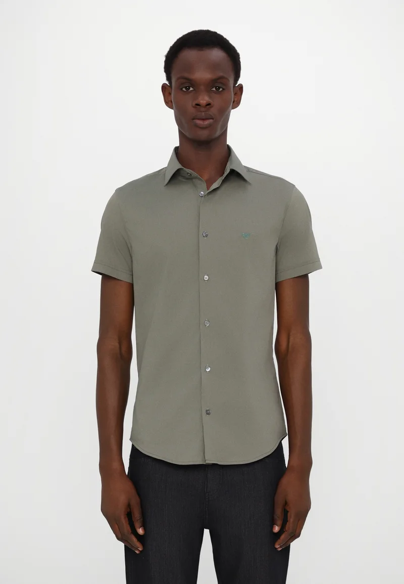 fashionable design Emporio Armani SHIRT - Shirt mulled basil Clothing Shirts Casual Shirts