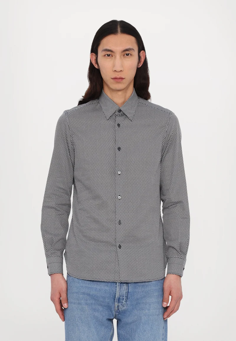 Clearance Prices Emporio Armani SHIRT - Shirt blue navy/off white Clothing Shirts Casual Shirts
