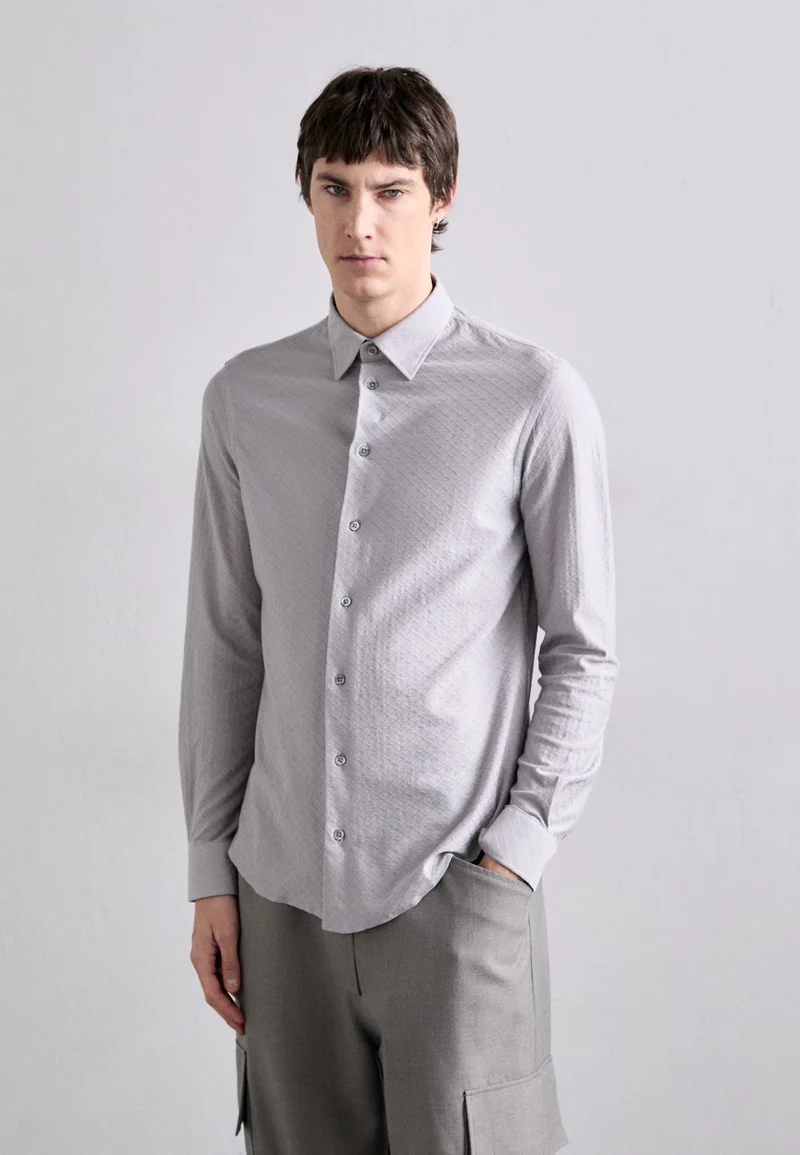 Shop Best Sellers Emporio Armani Shirt - fantasia grigio chiaro Clothing Shirts Casual Shirts