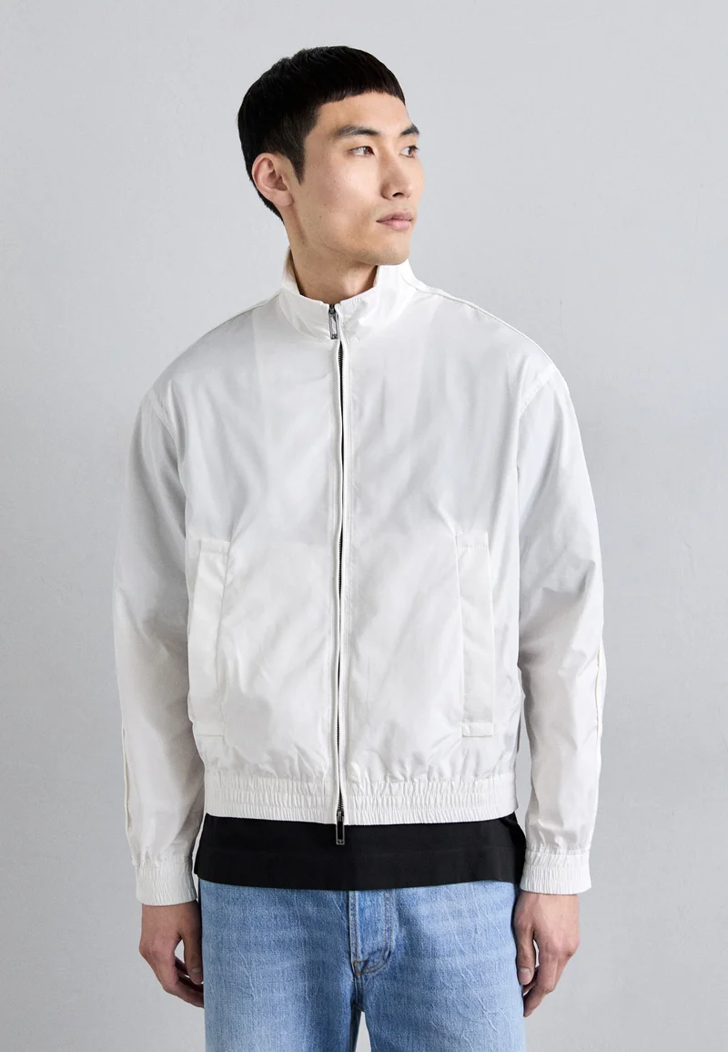 UK Factory Outlet Emporio Armani Bomber Jacket - bianco caldo Clothing Sale Jackets Gilet Bomber Jackets