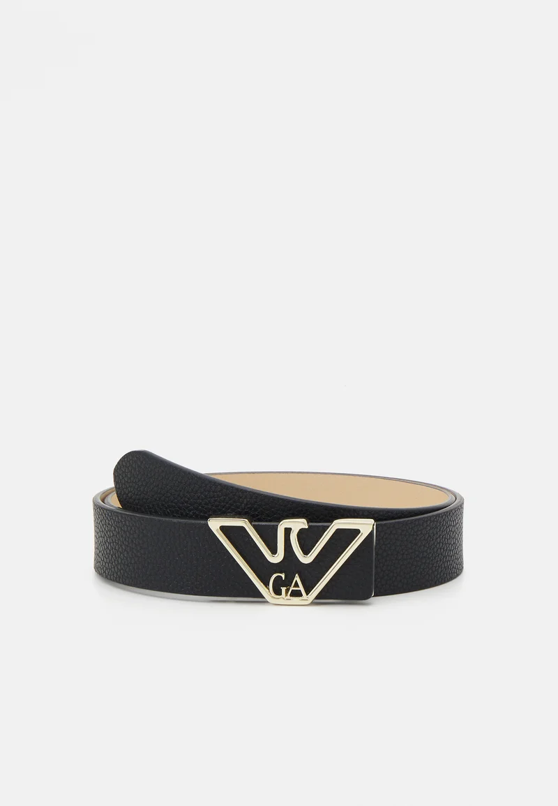 reputable site Emporio Armani PLATE BELT - Belt nero Accessories Belts Casual belts
