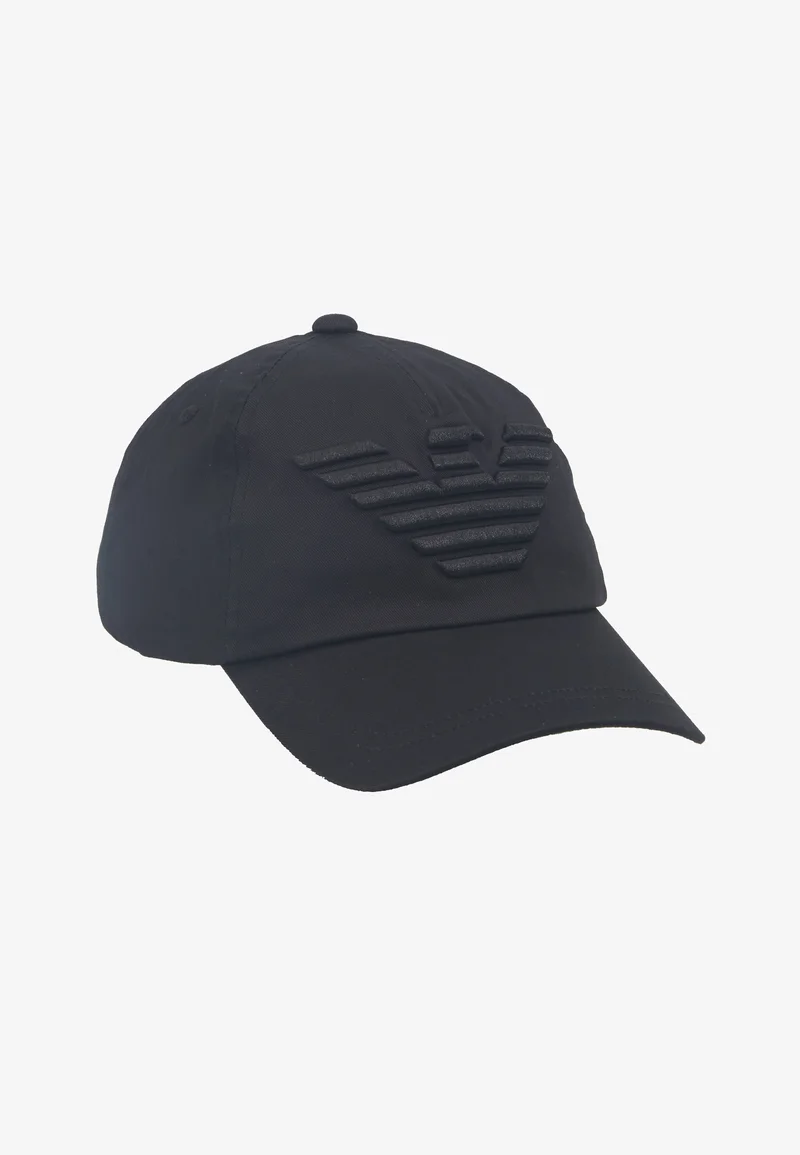Free Shipping Emporio Armani BASEBALL AQUILA RICAMATA - Cap nero Accessories Beanies, hats & caps Caps