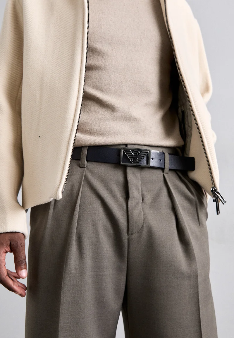 Unbeatable Offers Emporio Armani BELT UNISEX - Belt black Accessories Belts Braided belt