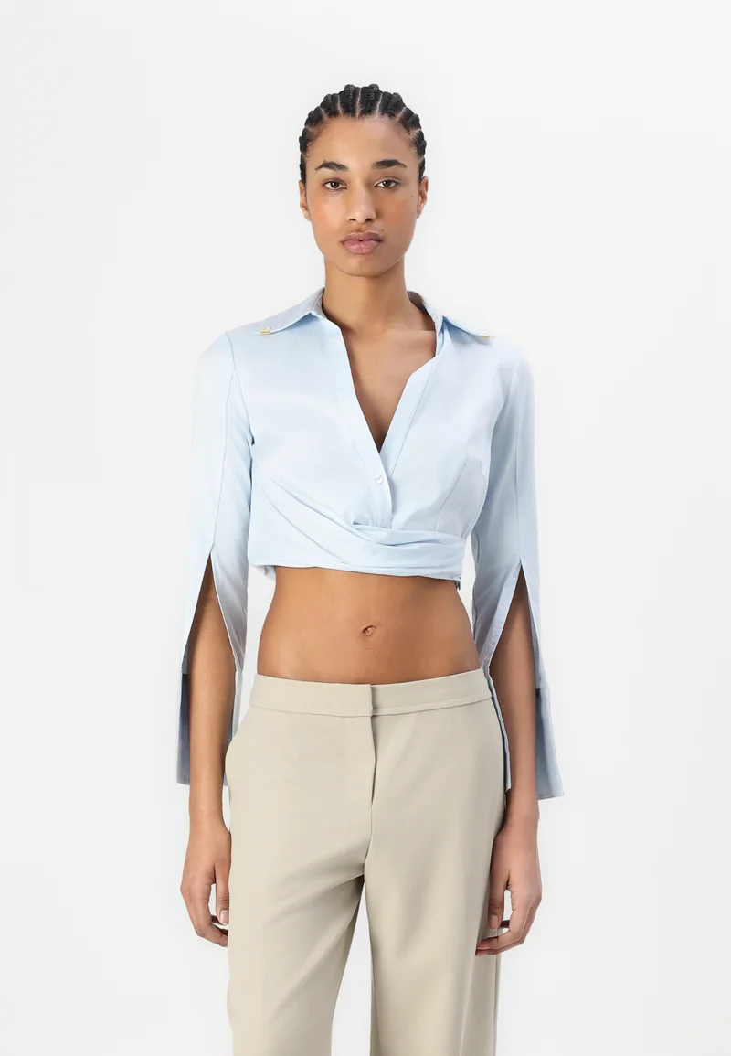 Outlet on Sale Elisabetta Franchi WOMEN BLOUSE - Blouse sky blue Clothing Shirts & Blouses Blouses
