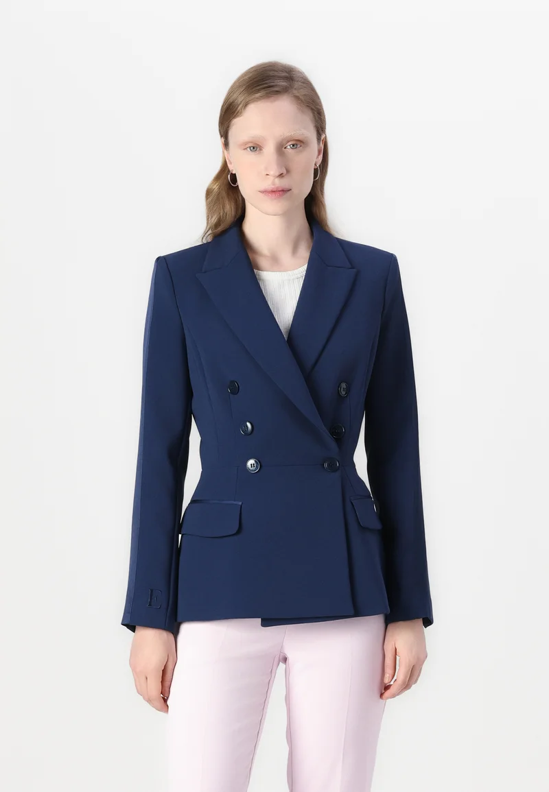 Outlet Factory Online Store Elisabetta Franchi Blazer - oltremare Clothing Jackets & Blazers Blazers