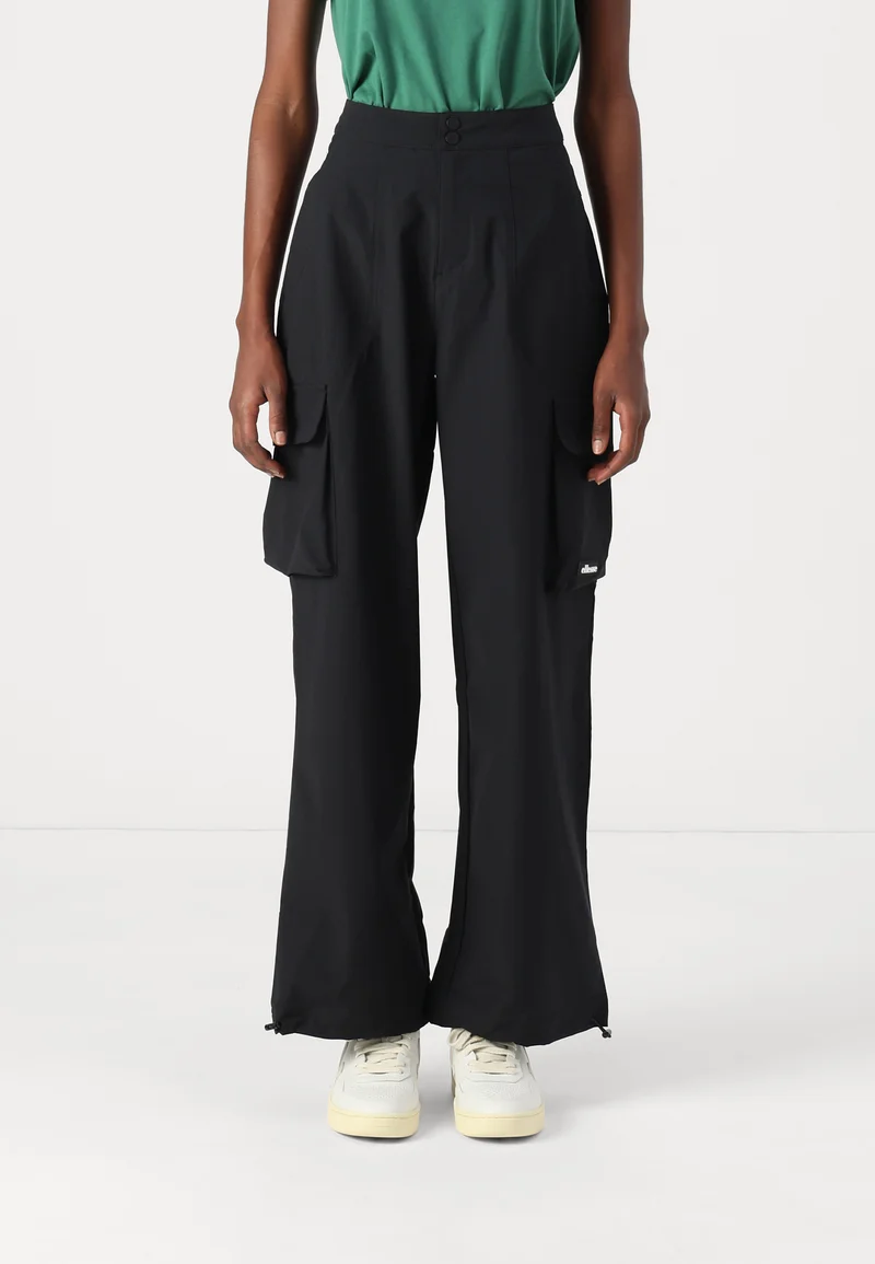 fantastic Ellesse RISTRELLAS - Cargo trousers black Streetwear Sale Streetwear Clothing Socks Cargo Trousers