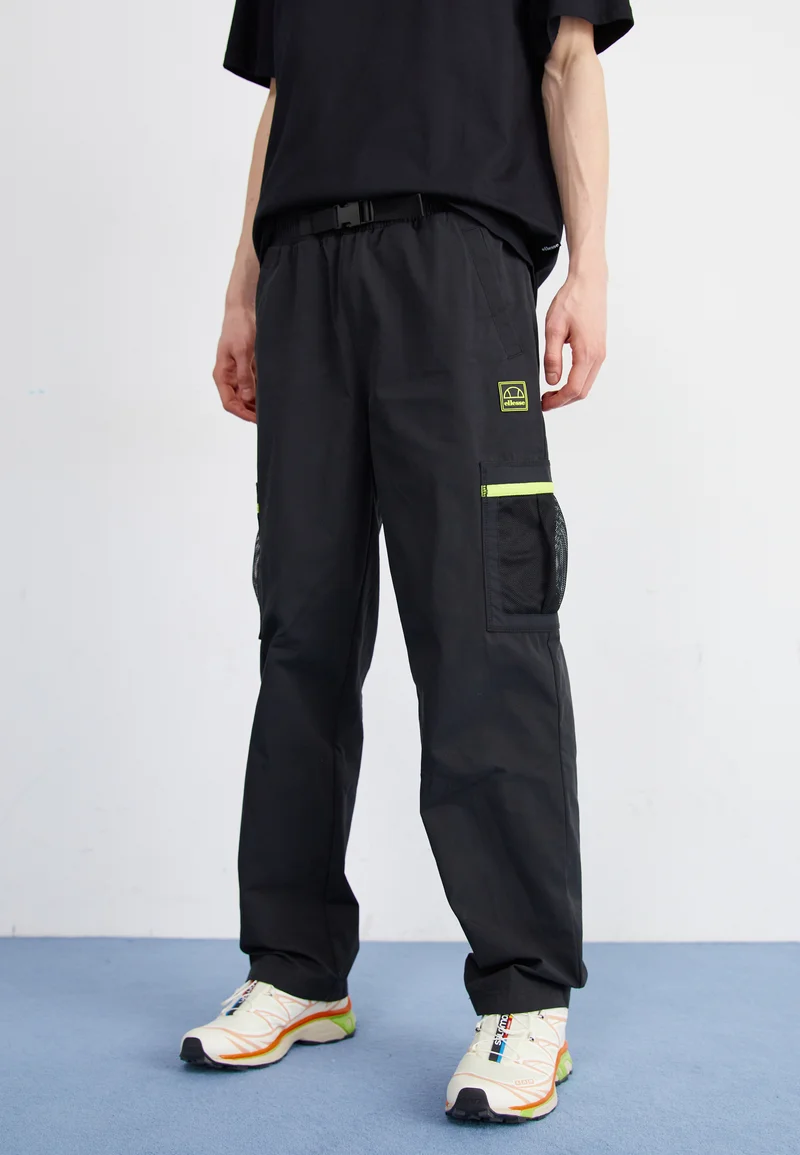 Fast Worldwide Delivery Ellesse MIZOLA - Cargo trousers black Streetwear Sale Streetwear Clothing Swimwear Cargo Trousers
