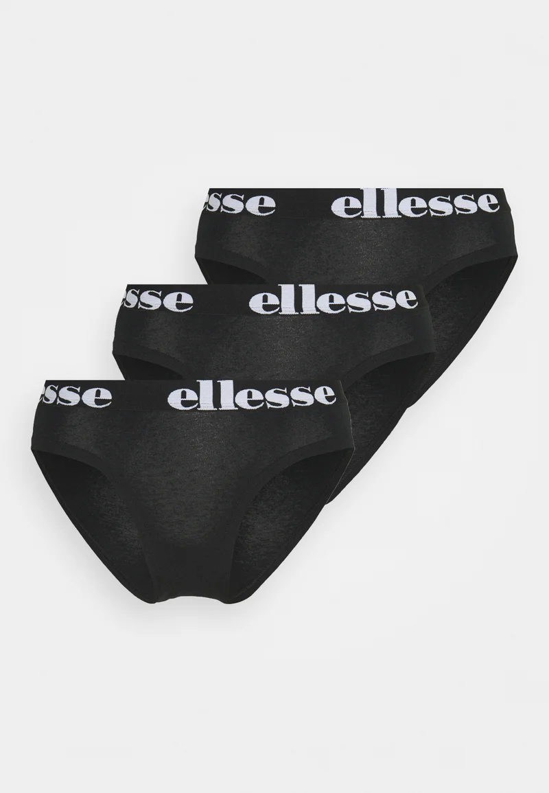 world-wide renown Ellesse SHARLIA 3 PACK - Briefs black Streetwear Clothing Underwear Bottoms