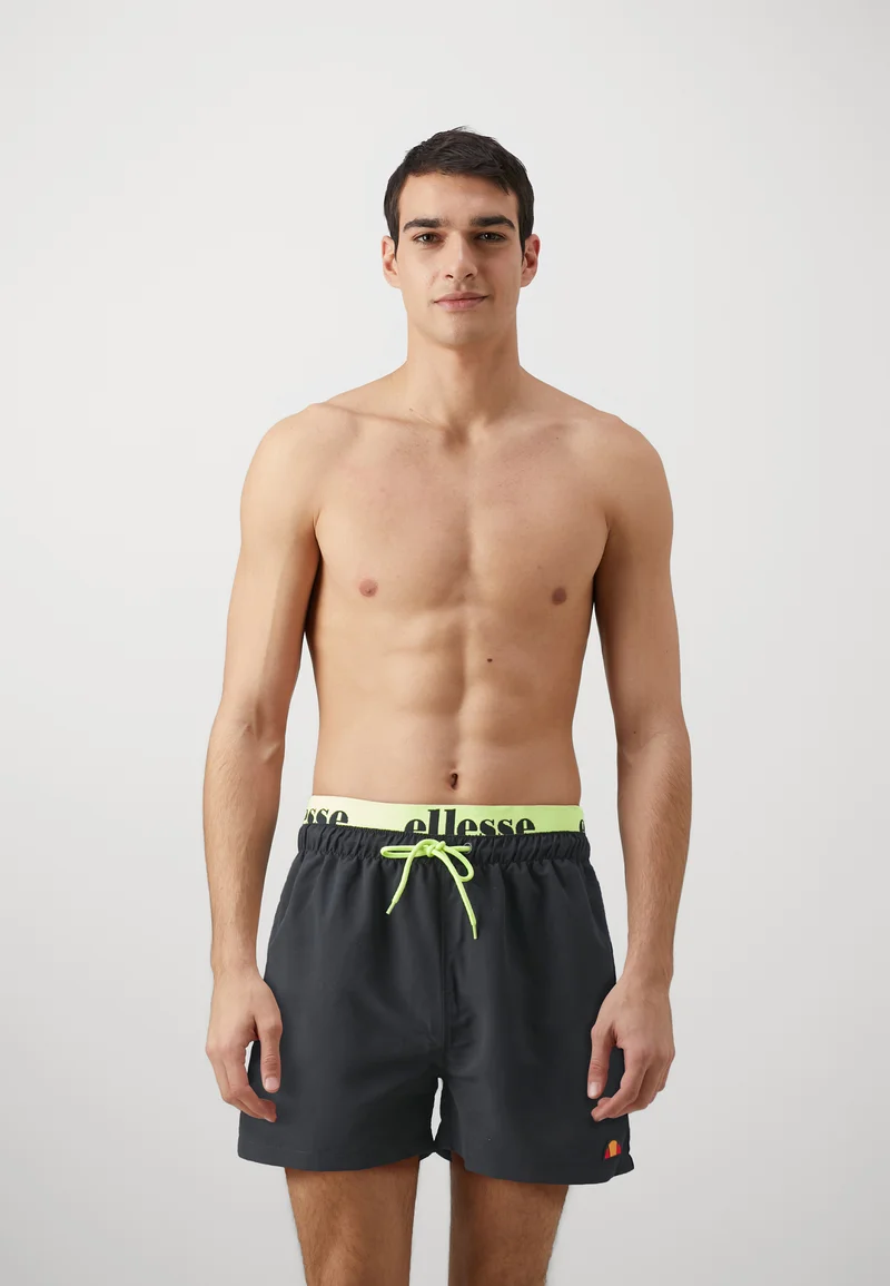 On Sale Ellesse TEYNOR - Swimming shorts black/neon yellow Clothing Swimwear Swim trunks Briefs