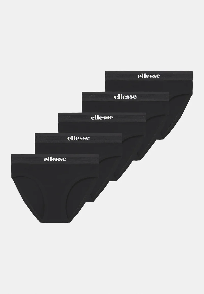 wholesale price Ellesse GRACIE 5 PACK - Briefs black Clothing Underwear & Nightwear Underwear Bras & bustiers