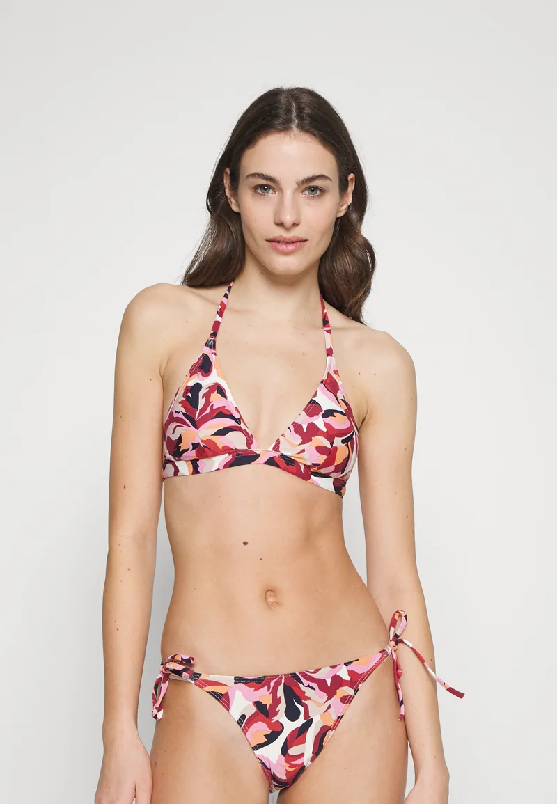 amazing selection Esprit CARILO BEACH PADDED HALTERNECK - Bikini top dark red Clothing Swimwear Beach accessories Bikini tops