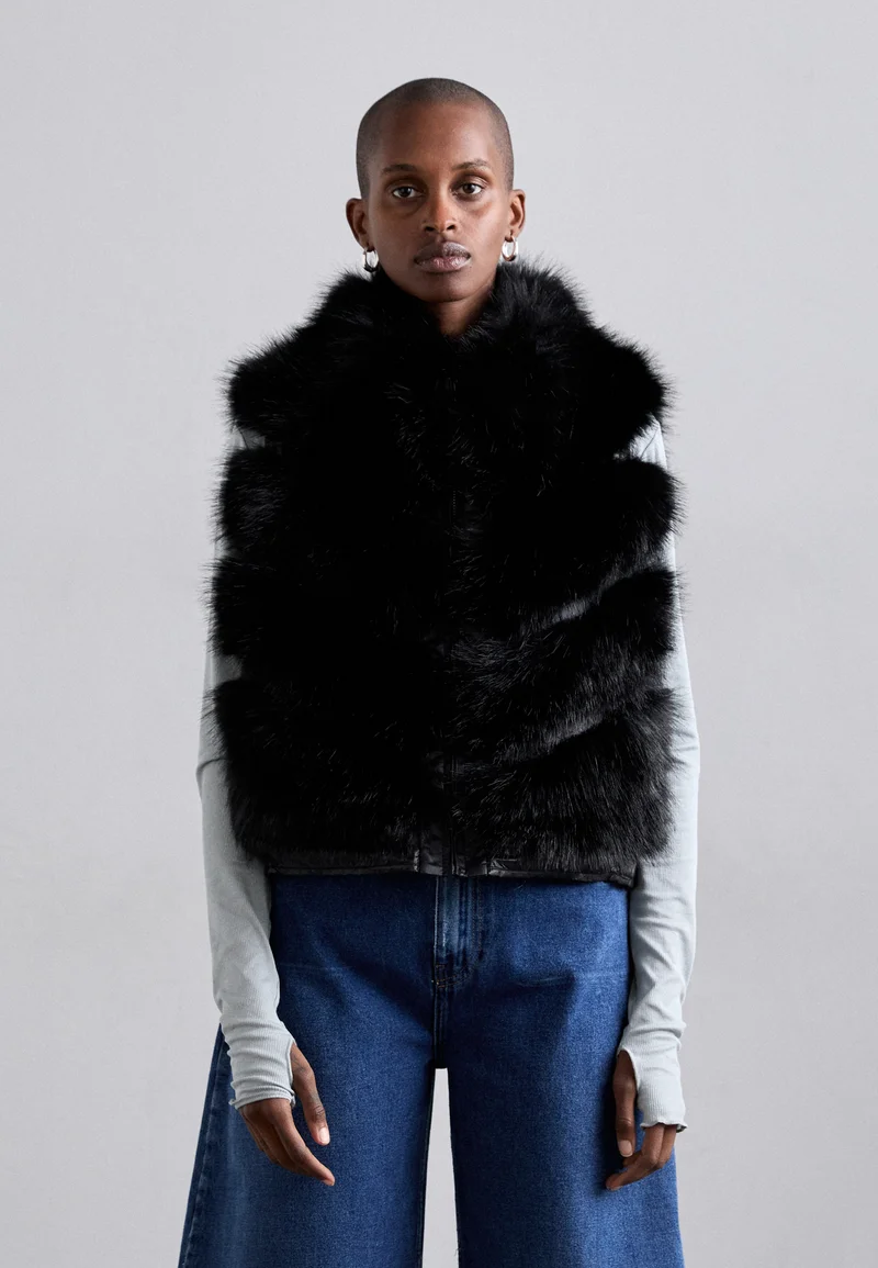 Authorized Site Et Ochs FREE FOX VEST REVERSIBLE  - Waistcoat black Clothing Jackets & Blazers Bomber Jackets