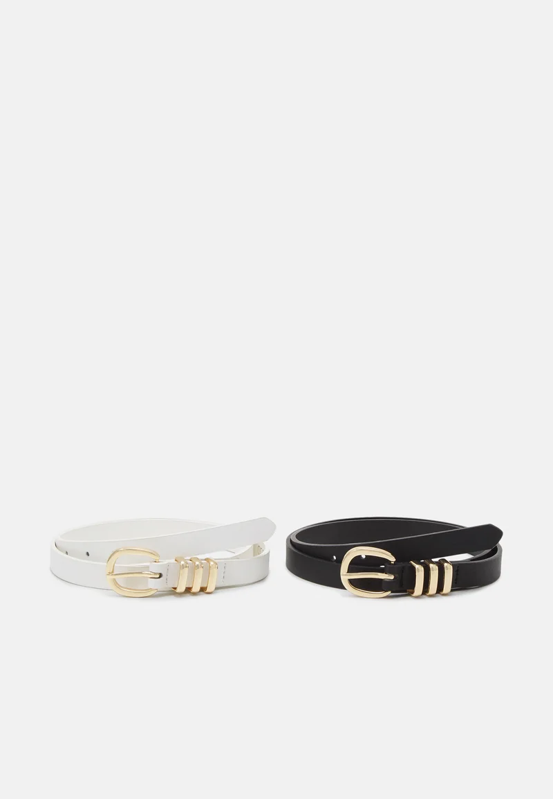 Cheap Even&Odd 2 PACK - Belt black/white Accessories Belts Casual belts