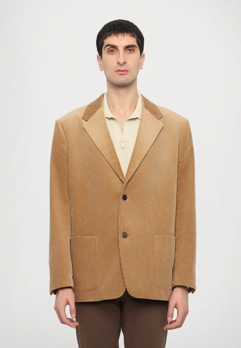cheapest online price Filippa K PATCH POCKET  - Blazer jacket dark beige Clothing Suits & Tailoring Blazer jackets