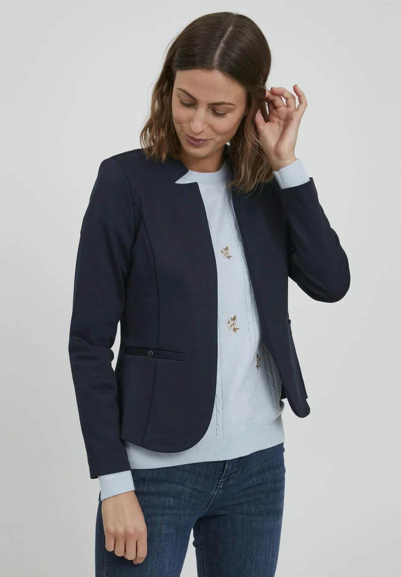 Online Store Fransa Cardigan - dark peacoat Clothing Jackets & Blazers Blazers