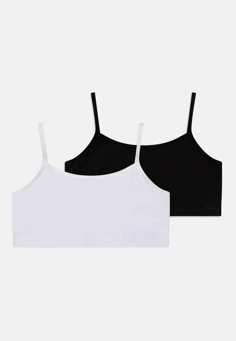 Sale Online Friboo 2 PACK - Bustier black/off-white Clothing Underwear & Nightwear Bathrobes Bras & bustiers