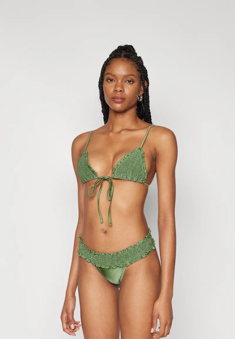 Online Frankies Bikinis PENNY TOP - Bikini top sea moss shine Clothing Swimwear Beach accessories Bikini tops