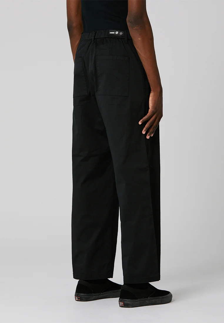 discount shop Former Trousers - black Streetwear Sale Streetwear Clothing Socks Casual Trousers