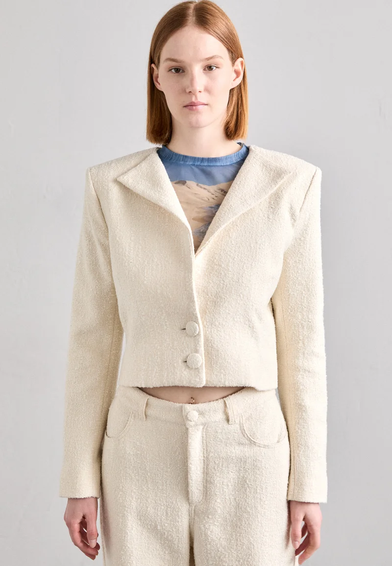 USA factory outlet Fête Impériale GRACE JACKET - Blazer off-white Clothing Jackets & Blazers Bomber Jackets