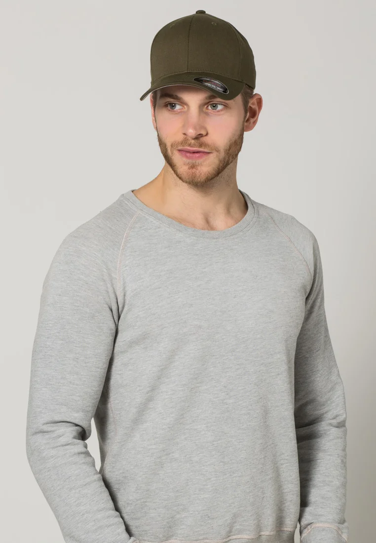 popular Flexfit COMBED - Cap olive Accessories Beanies, hats & caps Caps