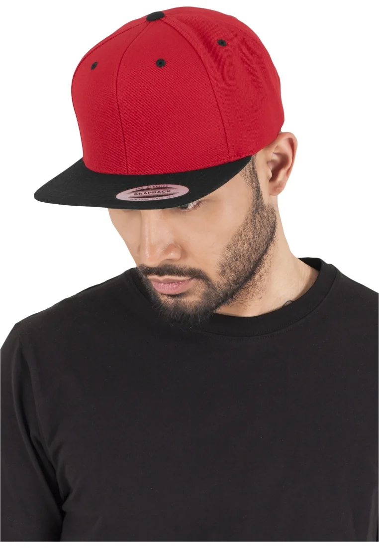 Online Store Flexfit CLASSIC SNAPBACK 2-TONE - Cap red/black Accessories Hats & headscarves Caps