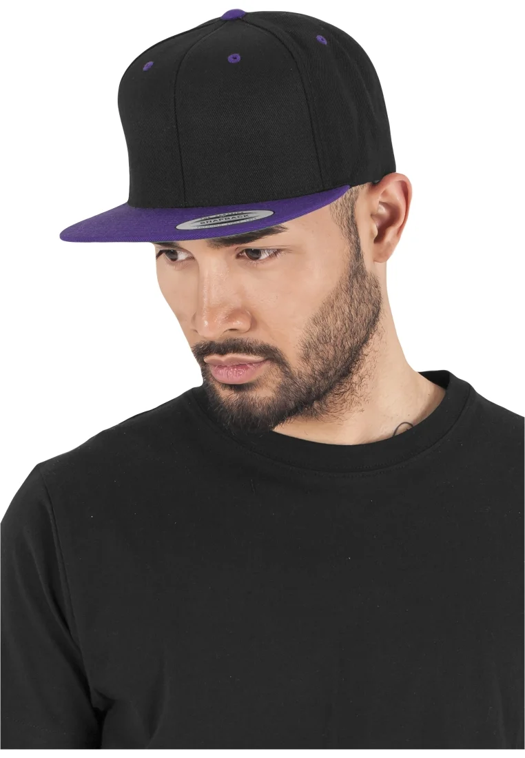 enjoy great discount Flexfit CLASSIC SNAPBACK 2-TONE - Cap black/purple Accessories Hats & headscarves Caps