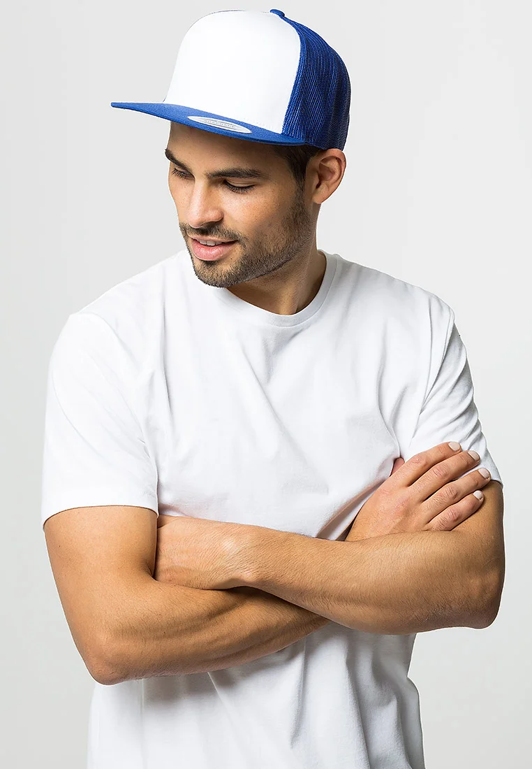 Quality Design Flexfit TRUCKER - Cap royal/white/royal Accessories Beanies, hats & caps Caps