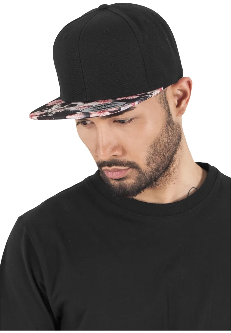 UK official online shop Flexfit FLORAL SNAPBACK - Cap black Accessories Hats & headscarves Caps