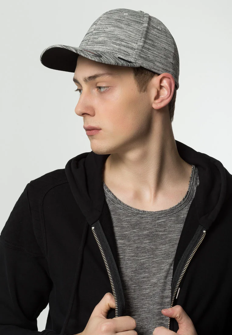 Discount Save up to Flexfit STRIPES FLEXFIT - Cap black/heather grey Accessories Beanies, hats & caps Caps