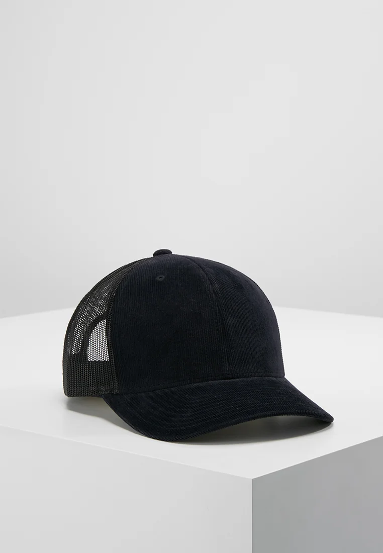 fantastic Flexfit CORDUROY RETRO TRUCKER - Cap black Accessories Hats & headscarves Caps