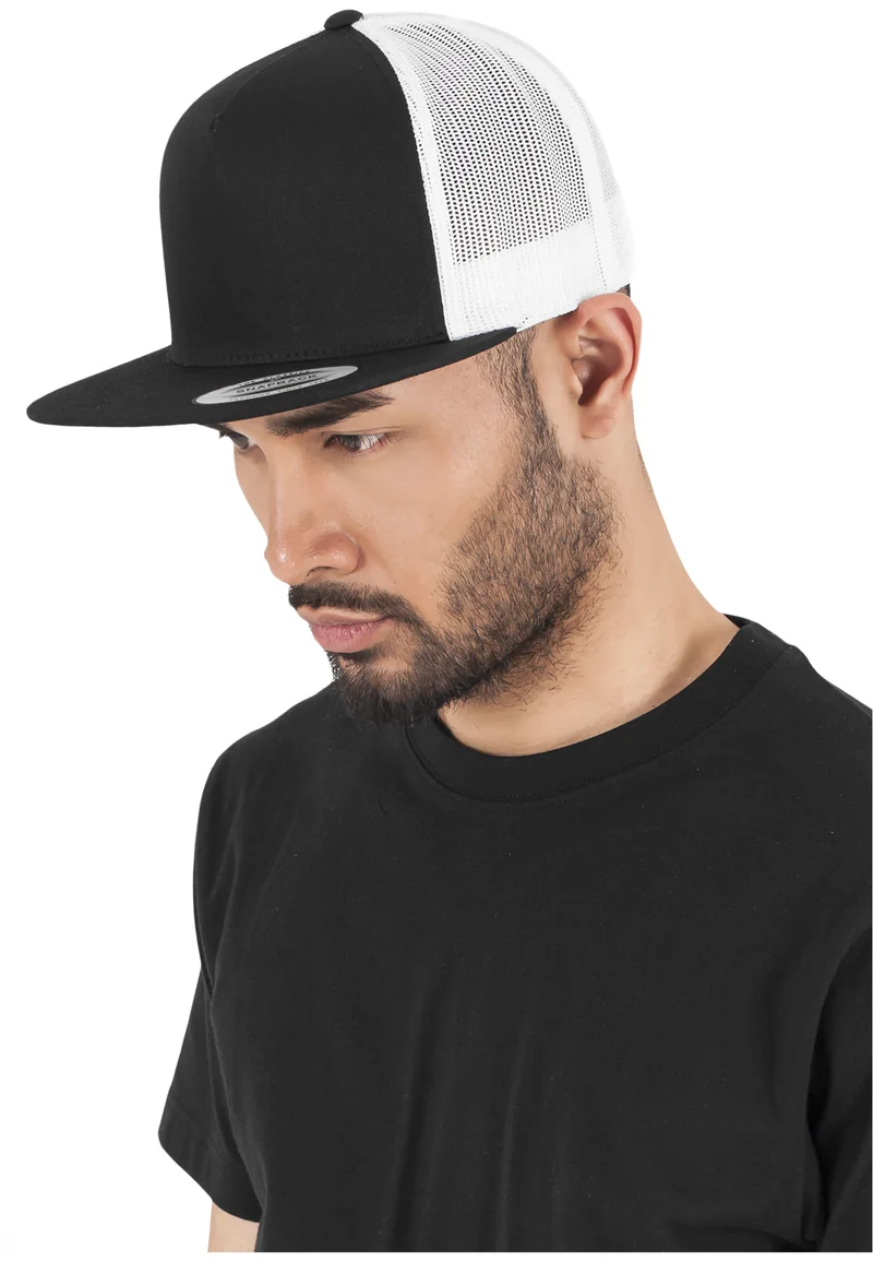 100% top quality Flexfit Cap - blk/wht Accessories Beanies, hats & caps Caps