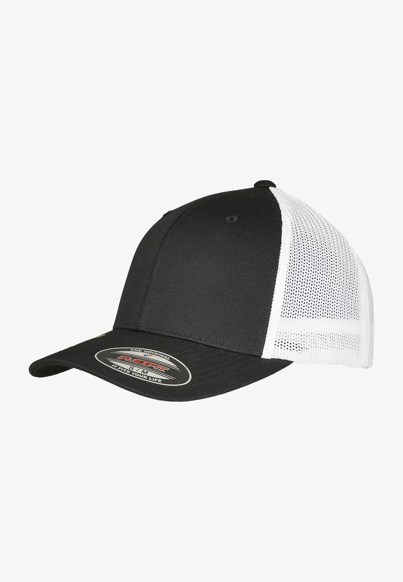 Online Retailer Flexfit Cap - black/white Accessories Beanies, hats & caps Caps